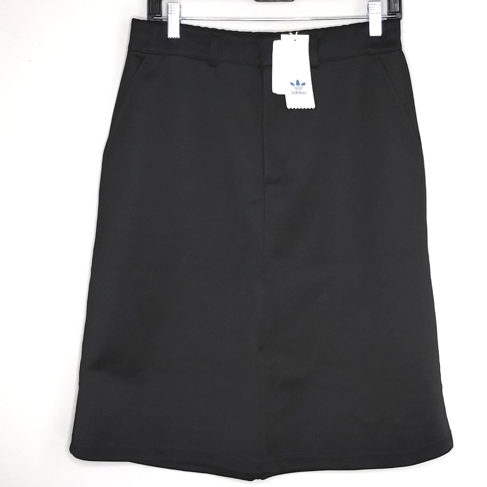 HYKE x Adidas Originals A-Line skirt Sz 8 black